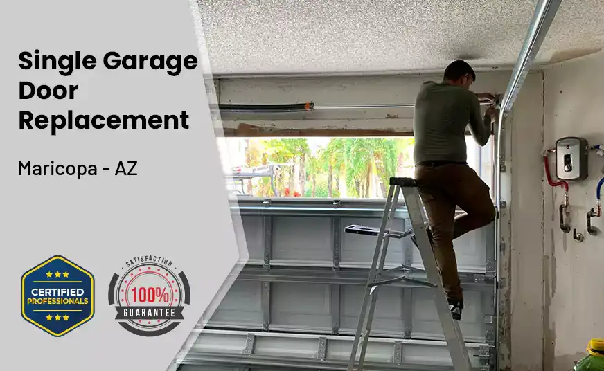 Single Garage Door Replacement Maricopa - AZ 